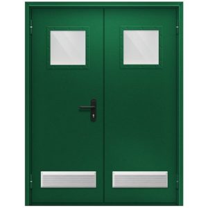 Противопожарная дверь с решеткой для вентиляции / серия FRM7400 Противопожарная дверь с решеткой для вентиляции / серия FRM7400